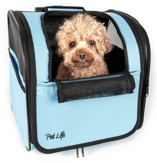 Pet Life ® 'Pawdon Me ' Wheeled Airline Approved Travel Collapsible Pet Dog Carrier -Tropiclean Store pet life r pawdon me wheeled airline approved travel collapsible pet dog carrier 770530