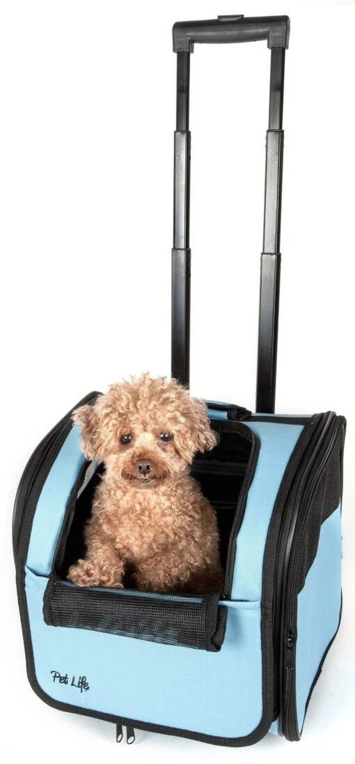 Pet Life ® 'Pawdon Me ' Wheeled Airline Approved Travel Collapsible Pet Dog Carrier -Tropiclean Store pet life r pawdon me wheeled airline approved travel collapsible pet dog carrier 893626 scaled