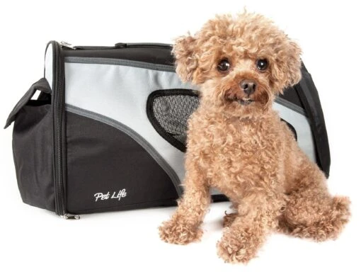 Pet Life ® 'Phenom-Air' Airline Approved Collapsible Fashion Designer Pet Dog Carrier -Tropiclean Store pet life r phenom air airline approved collapsible fashion designer pet dog carrier 953442