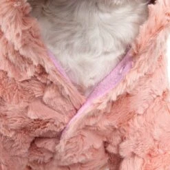 Pet Life ® 'Pink-Mink' Luxury Designer Dog Coat -Tropiclean Store pet life r pink mink luxury designer dog coat 450075