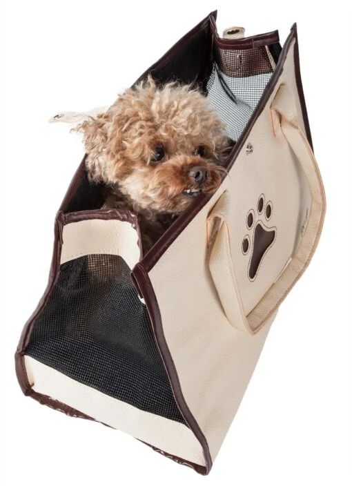 Pet Life ® 'Posh Paw' Elegant Leatherette Designer Fashion Travel Pet Dog Carrier Tote -Tropiclean Store pet life r posh paw elegant leatherette designer fashion travel pet dog carrier tote 823183