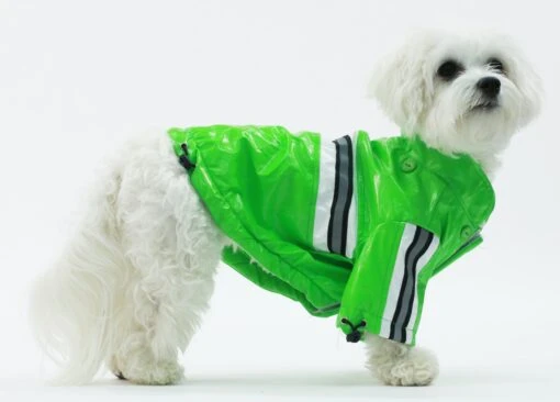 Pet Life ® 'Reflecta-Glow' Reflective Waterproof Adjustable Dog Raincoat Jacket W/ Removable Hood -Tropiclean Store pet life r reflecta glow reflective waterproof adjustable dog raincoat jacket w removable hood 751065 scaled