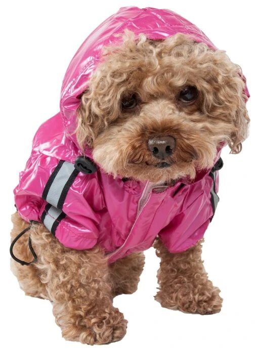 Pet Life ® 'Reflecta-Sport' Multi-Adjustable Reflective Weather-Proof Dog Raincoat W/ Removable Hood -Tropiclean Store pet life r reflecta sport multi adjustable reflective weather proof dog raincoat w removable hood 142855