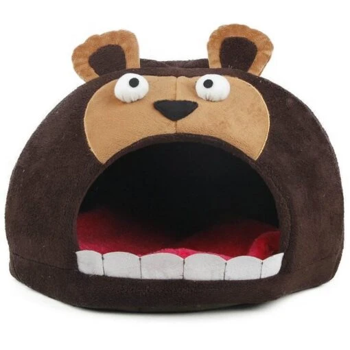 Pet Life ® 'Roar Bear' Snuggle Plush Polar Fleece Fashion Designer Pet Dog Bed House Lounge -Tropiclean Store pet life r roar bear snuggle plush polar fleece fashion designer pet dog bed house lounge 145384