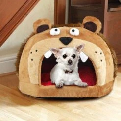 Pet Life ® 'Roar Bear' Snuggle Plush Polar Fleece Fashion Designer Pet Dog Bed House Lounge -Tropiclean Store pet life r roar bear snuggle plush polar fleece fashion designer pet dog bed house lounge 378256