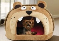 Pet Life ® 'Roar Bear' Snuggle Plush Polar Fleece Fashion Designer Pet Dog Bed House Lounge -Tropiclean Store pet life r roar bear snuggle plush polar fleece fashion designer pet dog bed house lounge 678505