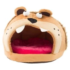 Pet Life ® 'Roar Bear' Snuggle Plush Polar Fleece Fashion Designer Pet Dog Bed House Lounge -Tropiclean Store pet life r roar bear snuggle plush polar fleece fashion designer pet dog bed house lounge 878849