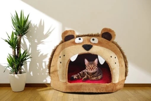 Pet Life ® 'Roar Bear' Snuggle Plush Polar Fleece Fashion Designer Pet Dog Bed House Lounge -Tropiclean Store pet life r roar bear snuggle plush polar fleece fashion designer pet dog bed house lounge 985256