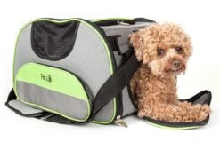 Pet Life ® 'Sky-Max' Airline Approved Designer Sporty Collapsible Travel Fashion Pet Dog Carrier -Tropiclean Store pet life r sky max airline approved designer sporty collapsible travel fashion pet dog carrier 254169