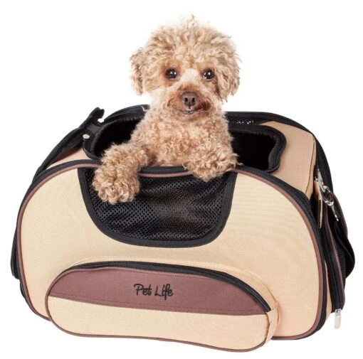 Pet Life ® 'Sky-Max' Airline Approved Designer Sporty Collapsible Travel Fashion Pet Dog Carrier -Tropiclean Store pet life r sky max airline approved designer sporty collapsible travel fashion pet dog carrier 332230