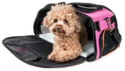 Pet Life ® 'Sky-Max' Airline Approved Designer Sporty Collapsible Travel Fashion Pet Dog Carrier -Tropiclean Store pet life r sky max airline approved designer sporty collapsible travel fashion pet dog carrier 352719