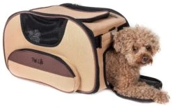 Pet Life ® 'Sky-Max' Airline Approved Designer Sporty Collapsible Travel Fashion Pet Dog Carrier -Tropiclean Store pet life r sky max airline approved designer sporty collapsible travel fashion pet dog carrier 487900