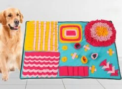 Pet Life ® 'Sniffer Snack' Interactive Feeding Pet Snuffle Mat -Tropiclean Store pet life r sniffer snack interactive feeding pet snuffle mat 566176