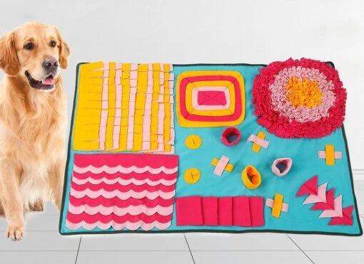 Pet Life ® 'Sniffer Snack' Interactive Feeding Pet Snuffle Mat -Tropiclean Store pet life r sniffer snack interactive feeding pet snuffle mat 566176