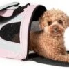 Pet Life ® Sporty Mesh Airline Approved Zippered Folding Collapsible Travel Pet Dog Carrier -Tropiclean Store pet life r sporty mesh airline approved zippered folding collapsible travel pet dog carrier 952259