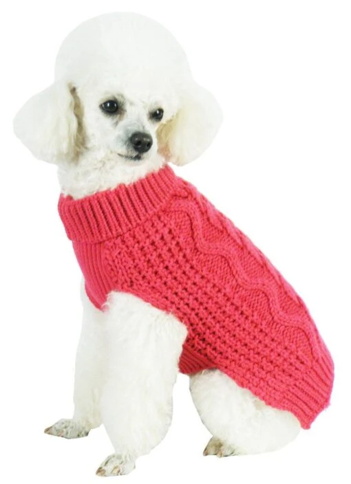 Pet Life ® 'Swivel-Swirl' Heavy Cable Knitted Fashion Designer Dog Sweater -Tropiclean Store pet life r swivel swirl heavy cable knitted fashion designer dog sweater 147348