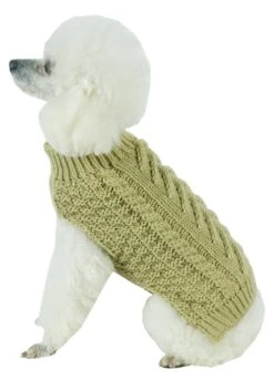 Pet Life ® 'Swivel-Swirl' Heavy Cable Knitted Fashion Designer Dog Sweater -Tropiclean Store pet life r swivel swirl heavy cable knitted fashion designer dog sweater 301788