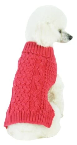 Pet Life ® 'Swivel-Swirl' Heavy Cable Knitted Fashion Designer Dog Sweater -Tropiclean Store pet life r swivel swirl heavy cable knitted fashion designer dog sweater 378770