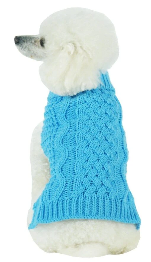 Pet Life ® 'Swivel-Swirl' Heavy Cable Knitted Fashion Designer Dog Sweater -Tropiclean Store pet life r swivel swirl heavy cable knitted fashion designer dog sweater 425933