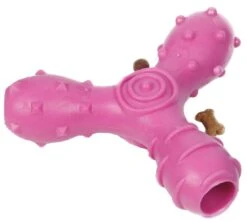 Pet Life ® 'Tri-Chew' Treat Dispensing And Chewing Interactive TPR Dog Toy -Tropiclean Store pet life r tri chew treat dispensing and chewing interactive tpr dog toy 221428