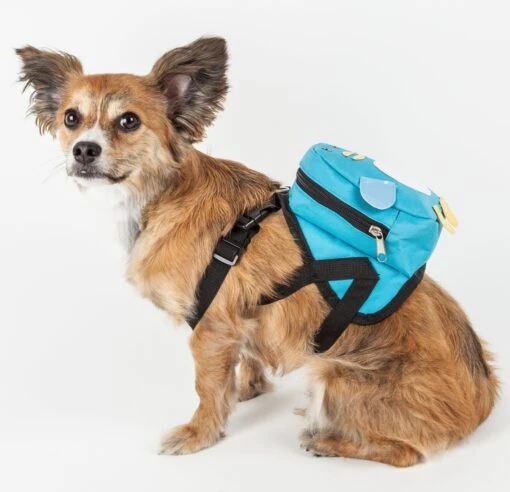 Pet Life ® 'Waggler Hobbler' Large-Pocketed Animated Fashion Dog Harness Backpack -Tropiclean Store pet life r waggler hobbler large pocketed compartmental animated dog harness backpack 910723 scaled