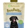 Pet Naturals Of Vermont Busy Butter PDQ Chewy Dog Treats - 6 Ct Peanut Butter Pouch Display -Tropiclean Store pet naturals of vermont busy butter pdq chewy dog treats 6 ct peanut butter pouch display 995101