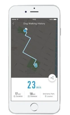 PETKIT ® 'GO' Bluetooth USB Charging Route And Walk Distance Tracking Activity Monitor Smart Pet Dog Leash W/ User Controlled Light Sensors W/ Inlcuded Leash -Tropiclean Store petkit r go bluetooth usb charging route and walk distance tracking activity monitor smart pet dog leash w user controlled light sensors w inlcuded leash 612440