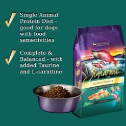 Pets Global Zignature Salmon Formula Dry Dog Food - 25 Lb Bag -Tropiclean Store pets global zignature salmon formula dry dog food 25 lb bag 174366