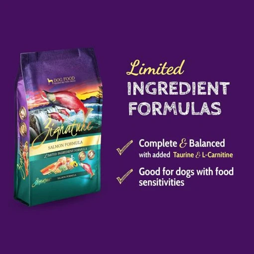 Pets Global Zignature Salmon Formula Dry Dog Food - 25 Lb Bag -Tropiclean Store pets global zignature salmon formula dry dog food 25 lb bag 552796