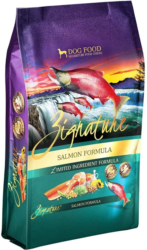 Pets Global Zignature Salmon Formula Dry Dog Food - 25 Lb Bag -Tropiclean Store pets global zignature salmon formula dry dog food 25 lb bag 801237