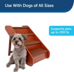 Petsafe Deluxe Folding Wood Pet Steps Dog Pet Steps - Large -Tropiclean Store petsafe deluxe folding wood pet steps dog pet steps large 950342