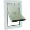 Petsafe Freedom Aluminum Pet Door - White - Medium -Tropiclean Store petsafe freedom aluminum pet door white medium 978290