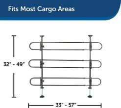 Petsafe Happy Ride Metal Vehicle Pet Barrier - Black - 32 - 49 X 33 - 57 In -Tropiclean Store petsafe happy ride metal vehicle pet barrier black 32 49 x 33 57 in 102491
