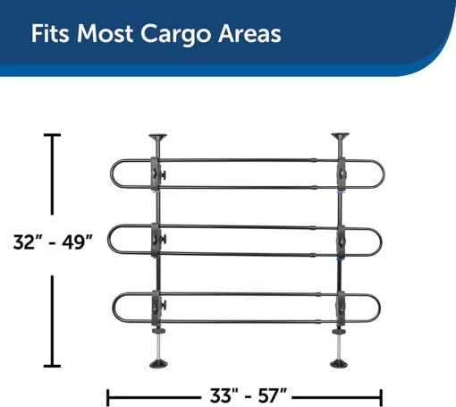 Petsafe Happy Ride Metal Vehicle Pet Barrier - Black - 32 - 49 X 33 - 57 In -Tropiclean Store petsafe happy ride metal vehicle pet barrier black 32 49 x 33 57 in 102491