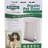 Petsafe Plastic Pet Door - White - Small -Tropiclean Store petsafe plastic pet door white small 560148