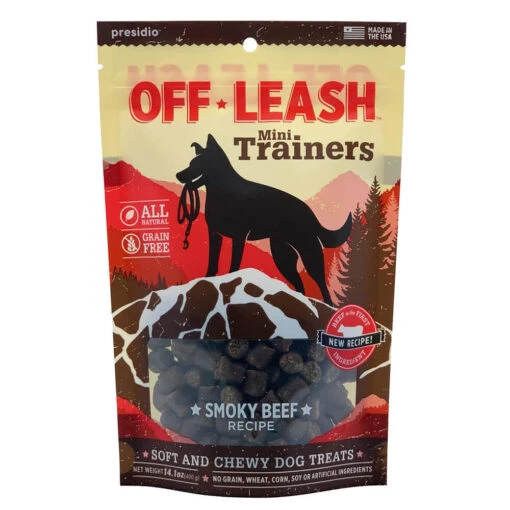 Presidio Natural OffLeash USA Smokey Beef Dog Chewy Treats - 14 Oz -Tropiclean Store presidio natural offleash usa smokey beef dog chewy treats 14 oz 429021