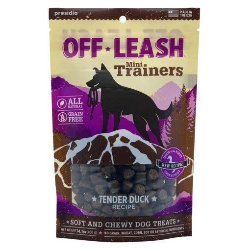 Presidio Natural OffLeash USA Tender Duck Dog Chewy Treats - 14 Oz -Tropiclean Store presidio natural offleash usa tender duck dog chewy treats 14 oz 436548