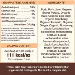 Primal Cupboard Pork Freeze-Dried Dog Treats - 18 Oz -Tropiclean Store primal cupboard pork freeze dried dog treats 18 oz 694301