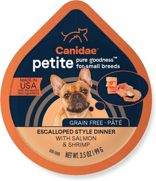 Pure Petite Small Breed Pate Grain-Free Dog Food - Salmon And Shrimp - 3.5 Oz - Case Of 12 -Tropiclean Store pure petite small breed pate grain free dog food salmon and shrimp 35 oz case of 12 180439