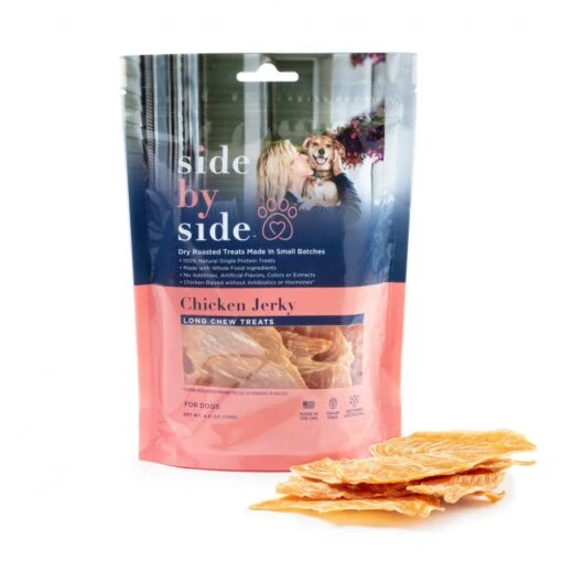 Side By Side Small Batch Dry Roasted Chicken Jerky Warming Dog Treats -Tropiclean Store side by side small batch dry roasted chicken jerky warming dog treats 581844