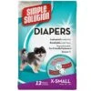 Simple Solution Disposable Dog Diapers - Medium - 12 Pack -Tropiclean Store simple solution disposable dog diapers medium 12 pack 869891