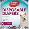 Simple Solution Disposable Dog Diapers - X Extra Large - 12 Pack -Tropiclean Store simple solution disposable dog diapers x extra large 12 pack 337806