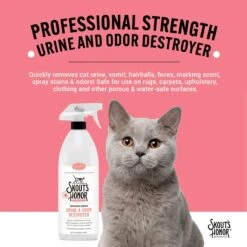 Skout's Honor Cat Urine & Odor Destroyer Stain And Odor Remover - 128 Oz Jug -Tropiclean Store skouts honor cat urine odor destroyer stain and odor remover 128 oz jug 541258