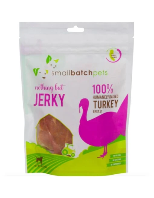 Small Batch Grain-Free Dog Jerky Treats Turkey - 4 Oz -Tropiclean Store small batch grain free dog jerky treats turkey 4 oz 524245