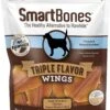 Smartbones Wings Triple Flavor Dog Dental And Hard Chews - Peanut Butter - 10 Count -Tropiclean Store smartbones wings triple flavor dog dental and hard chews peanut butter 10 count 581043