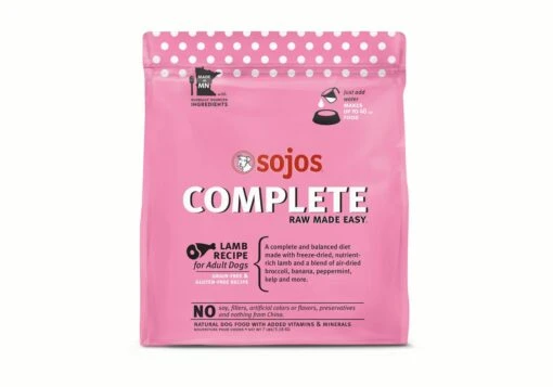 Sojos Freeze-Dried Dog Food Complete Adult Lamb - 7 Lbs -Tropiclean Store sojos freeze dried dog food complete adult lamb 7 lbs 201016