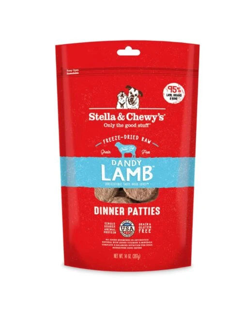 Stella & Chewy's Dinner Patties Lamb Freeze-Dried Dog Food - 14 Oz -Tropiclean Store stella chewys dinner patties lamb freeze dried dog food 14 oz 584920