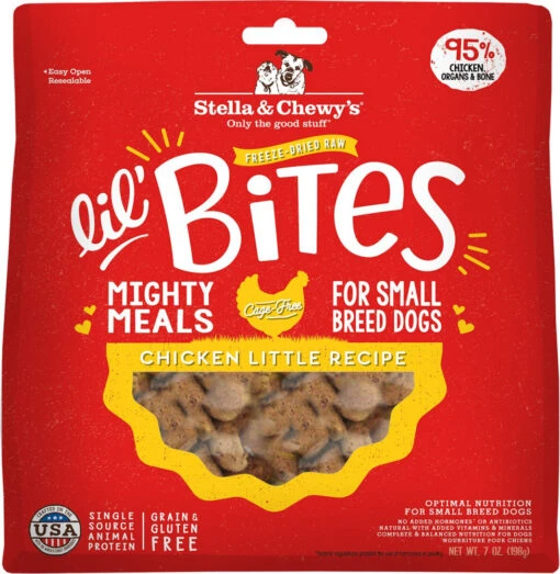 Stella & Chewy's Lil' Bites Chicken Freeze-Dried Dog Food - 7 Oz -Tropiclean Store stella chewys lil bites chicken freeze dried dog food 7 oz 851164