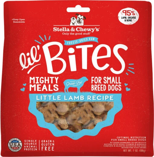 Stella & Chewy's Lil' Bites Lamb Freeze-Dried Dog Food - 7 Oz -Tropiclean Store stella chewys lil bites lamb freeze dried dog food 7 oz 133970