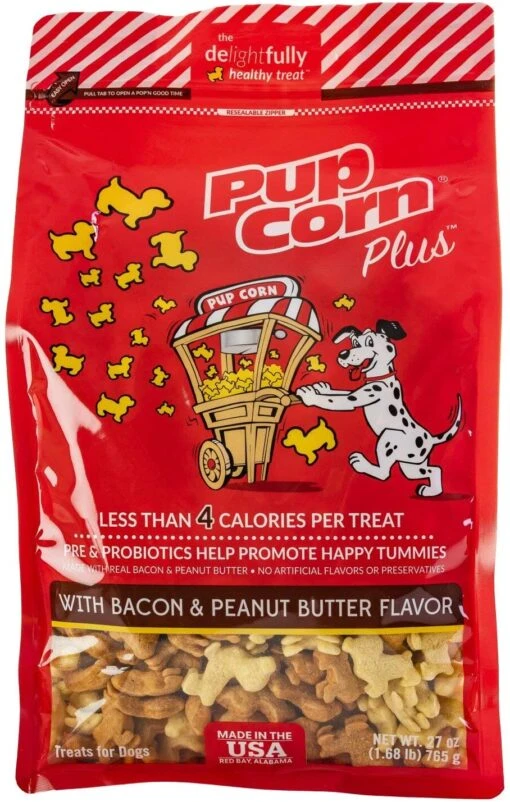 Sunshine Mills Pupcorn Plus W/ Bacon & Peanut Butter Natural Dog Treats - 27 Oz - Case Of 2 -Tropiclean Store sunshine mills pupcorn plus w bacon peanut butter natural dog treats 27 oz case of 2 370659